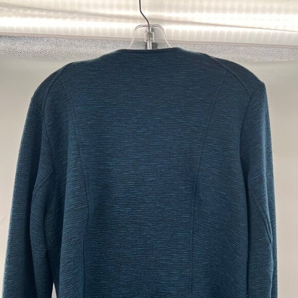 Torrid Women's Full Zip Teal/Black Jacket Zip Pockets Size Large Space Dye - Picture 4 of 8